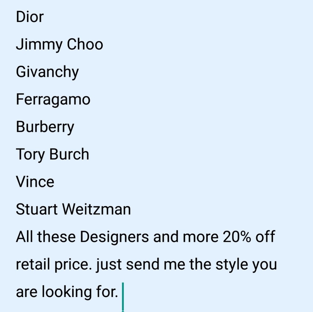 Designer shoes